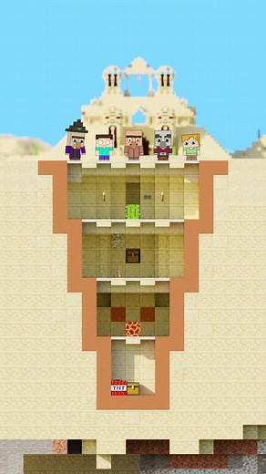 Desert Trapdoor Challenge - Funny Minecraft Animation