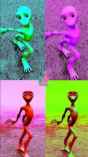 Green Alien Dance | El Chombo - Dame Tu Cosita feat. - Yeşil Uzaylı Dansı #dametucosita #shorts