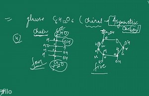 Q.50. The number of asymmetric carbon atom in the glucose molec... | Filo