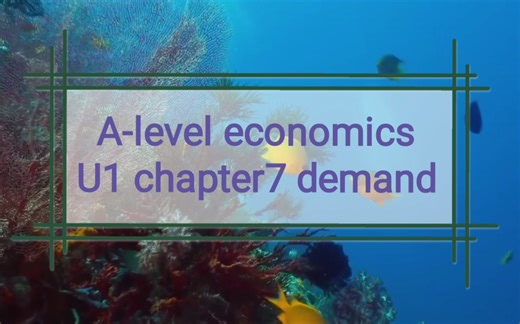 A-level economics U1 chapter7 demand
