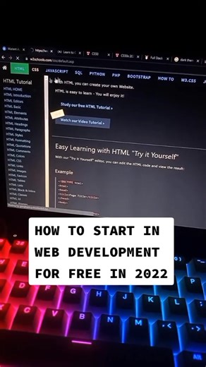 Begin Web Development for Free in 2022