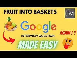 Fruit Into Baskets | Leetcode - 904 | Python #python #coding #leetcode