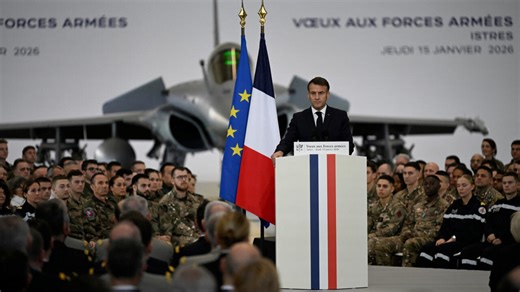 In annual address to troops, Macron calls for more resources for the French army
