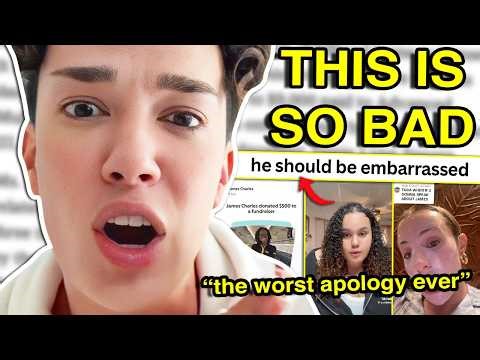 JAMES CHARLES IN MORE TROUBLE (apologizing + donating $$$)