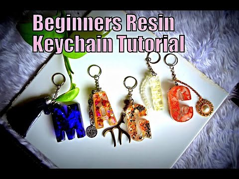 Beginners Easy Resin KeyChains Tutorial | How to make Resin Keychains | Without Drilling Holes