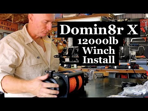 How to Install a winch, Domin8r X 12000lb, Isuzu Dmax. A top seller at the 4wd Supacentre.