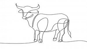 Cow Continuous Line Draw Full Length Stock Footage Video (100% Royalty-free) 3482216657 | Shutterstock