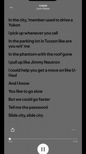 Yukon - Justin Bieber Lyrics | Spotify