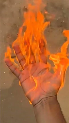 Hand Flaming VFX with AI | Fire Hand Effect Editing Tutorial #virall #shorst #vfx #ai #fireanimation