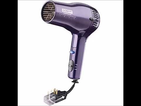 Conair Ionic Conditioning 1875 Watt Cord Keeper Hair Dryer w Retractable Cord and Folding Handle