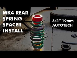 Installing MK4 TDI Wagon 3/4” Rear Spring Spacers