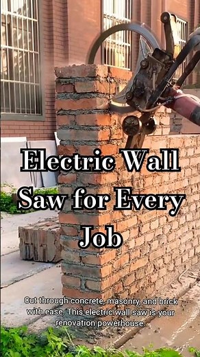 Electric Wall Saw: Power Through Concrete with Ease