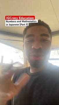 IGCrazy Education: Numbers and Mathematics in Japanese #japanese #education #shorts #shortsfeed