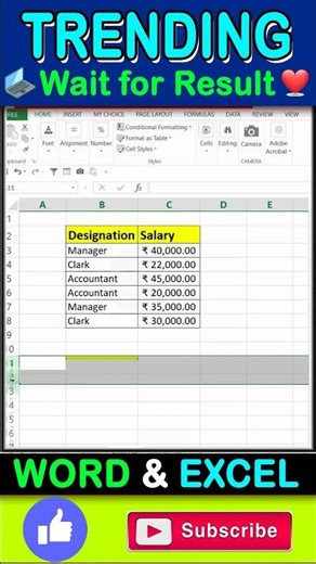 Vertical Data convert into Horizontal Mode in Excel #exceltips #shorts #excel #exceltutorial
