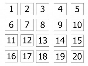 Numbers 1-20 Hotspots Only