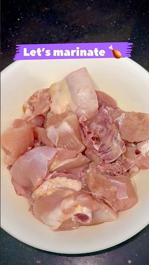 Easy way to marinate chicken for curry and frying #chicken #food #recipe #shorts #marinated