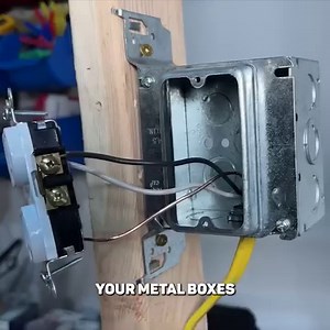 229K views · 1.5K reactions | I will walk through some of the pros and cons of each touching on when and where I use plastic and metal electrical boxes in my DIY electrical projects. Also, I will demonstrate the most common issue I find with metal boxes so you can avoid this same issue on your own projects. | Everyday Home Repairs | Facebook