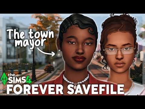 Creating a town mayor with secrets for my Forever Savefile👀 | The Sims 4