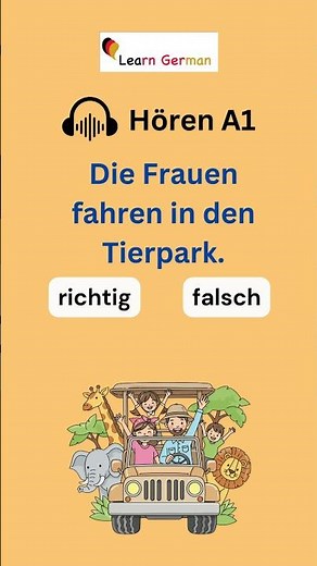 A1 Listening Practice | Übung 4 | Slow & Clear German | Anfänger