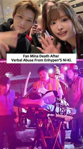 ENHYPEN's Ni-ki Accused of Verbally Attacking a Fan Before Their Death #sad #mina #niki #rip