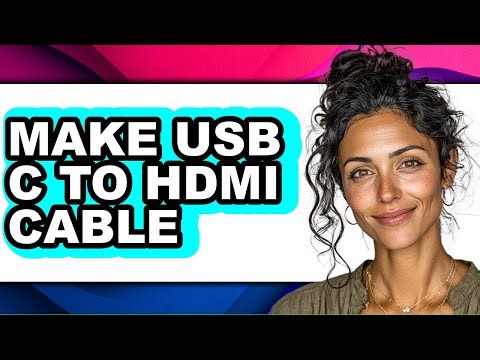 How to Make Usb C to Hdmi Cable (only Way)