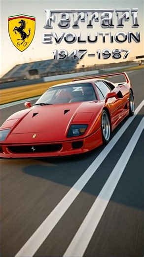 Ferrari Evolution 1947–1987 🏎️ From Classics to Legends