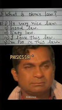 When Physics Sir Asks About Ohm's Law 💀 | Student Logic Gone Wrong 😂