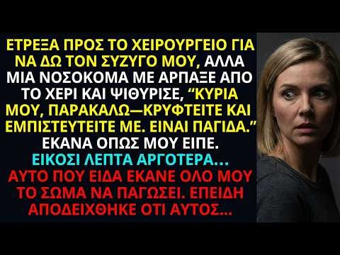 Έτρεξα να δω τον άντρα μου στο χειρουργείο, αλλά μια νοσοκόμα με έκρυψε — η αλήθεια με συνέτριψε…