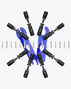 16 PCS Solar Connectors Kit IP68 Waterproof Male/Female Solar Panel Cable Connectors (8 Pairs Solar Panel Connectors)