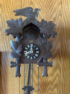Vintage Cuckoo Clock with Three Pinecone Weights | eBay