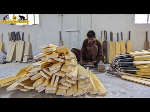How To Make A Cricket Bat In A Factory By Skilled Workers | #manufacturing