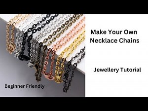 Making Necklace Chains. Make Your Own Necklaces. Jewellery Tutorial. Beginner Jewellery. Jewelry.
