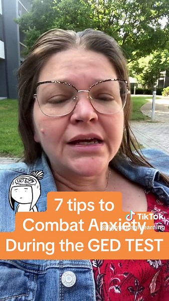 7 ways to combat #testanxiety when you take #gedmath so you can #passtheGED and join the #gedclassof2023