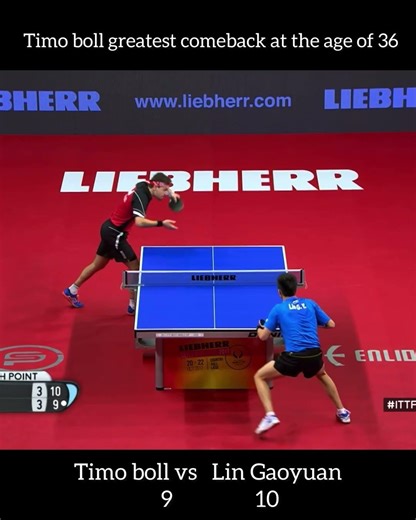 🏓 “Timo Boll vs Lin Gaoyuan – The Comeback That Shocked the World!” #tabletennis #pingpong #wtt #tt