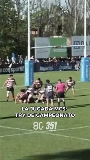 80 Minutos on Instagram: "🏉🏃🏼‍♂️ LA JUGADA MC3 DE LA FINAL Junto a los amigos de @mc3.deporte elegimos como la jugada del fin de semana, el try de @genaropp que le dio el TDI A a @maristarugbyclub 🏆"