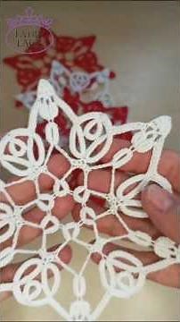 CroStar Blossoms - my new doilies in Cro-tatting #FairyLacefromElena #short #crotatting #handmade