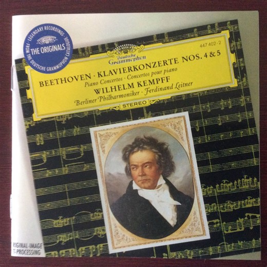 Beethoven / Wilhelm Kempff / Berliner Philharmoniker / Ferdinand Leitner - Klavierkonzerte Nos. 4 & 5 / Piano Concertos / Concertos Pour Piano