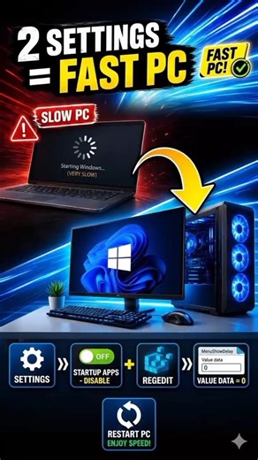 2 hidden settings making your PC lag #windows #pcissues #shorts