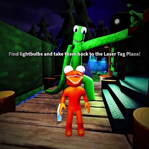 What If I Playing as Orange & Green Monster In Rainbow Friends funny moments #rainbowfriends #roblox