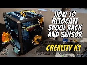 How To Relocate Spool & Sensor on Creality K1 | 3D Printer Mod Solution!