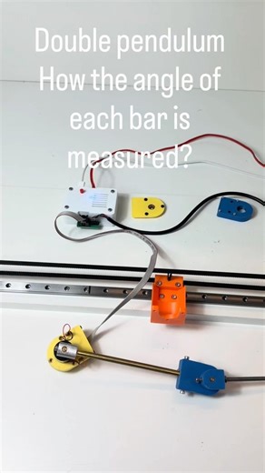 Double pendulum, how the angle of each bar is measured?