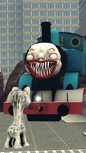 NEW THOMAS THE TRAIN MONSTER VS WE SWAM TOO FAR MONSTER in BIG CITY #gmod #shorts