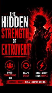 The Hidden Strength of Extroverts 💀#mindset #selfimprovement #shorts #psychology