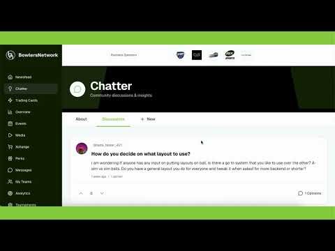 BowlersNetwork Newsfeed & Chatter Tutorial