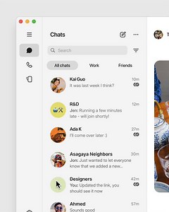 Now on Desktop: Customizable chat foldersKeep healthy boundaries between friends family or work leisure. Filter 1-on-1 and group chats, put all of your unread messages one place, or make project-specific folders for related chats.Settings ChatsOr right-click any chat https://t.co/34o0dKdMdt