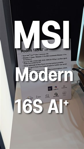 MSI Modern 16S AI ใหม่จากงาน CES 2026 พรีเมี่ยมยิ่งขึ้น สเปคแรง จอ OLED ใครอยากเปลี่ยนโน๊ตบุ๊คเตรียมโดนได้!! | notebookspec
