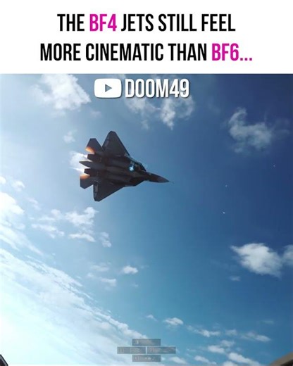 The BF4 Jets still feel more CINEMATIC than BF6...