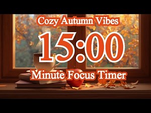 15-Minute Cozy Autumn Coffee Timer – Relax & Focus with Fall Vibes