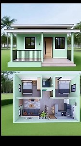 1.3M views · 11K reactions |   Simple, cozy, and green—this 2-bedroom layout is ideal for your dream house. #CozyLiving #2BedroomDesign #dreamhouse ℂ핋핋핆 | Dream House | Facebook