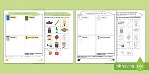 Sort the Waste Activity Sheet